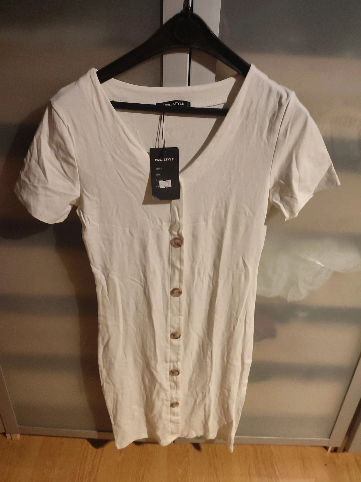 Robe blanche manches courtes taille 38 / M Mod Style